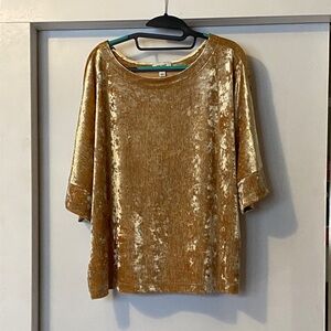 Gold Velvet T-shirt XXL